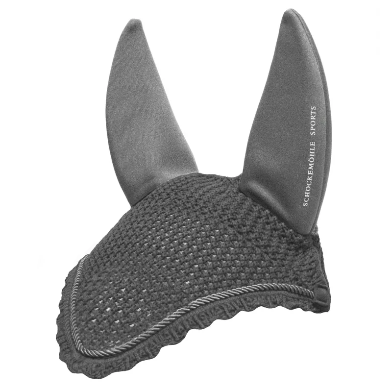 Schockemohle Air Silent Soundless Fly Veil - Grey Melange